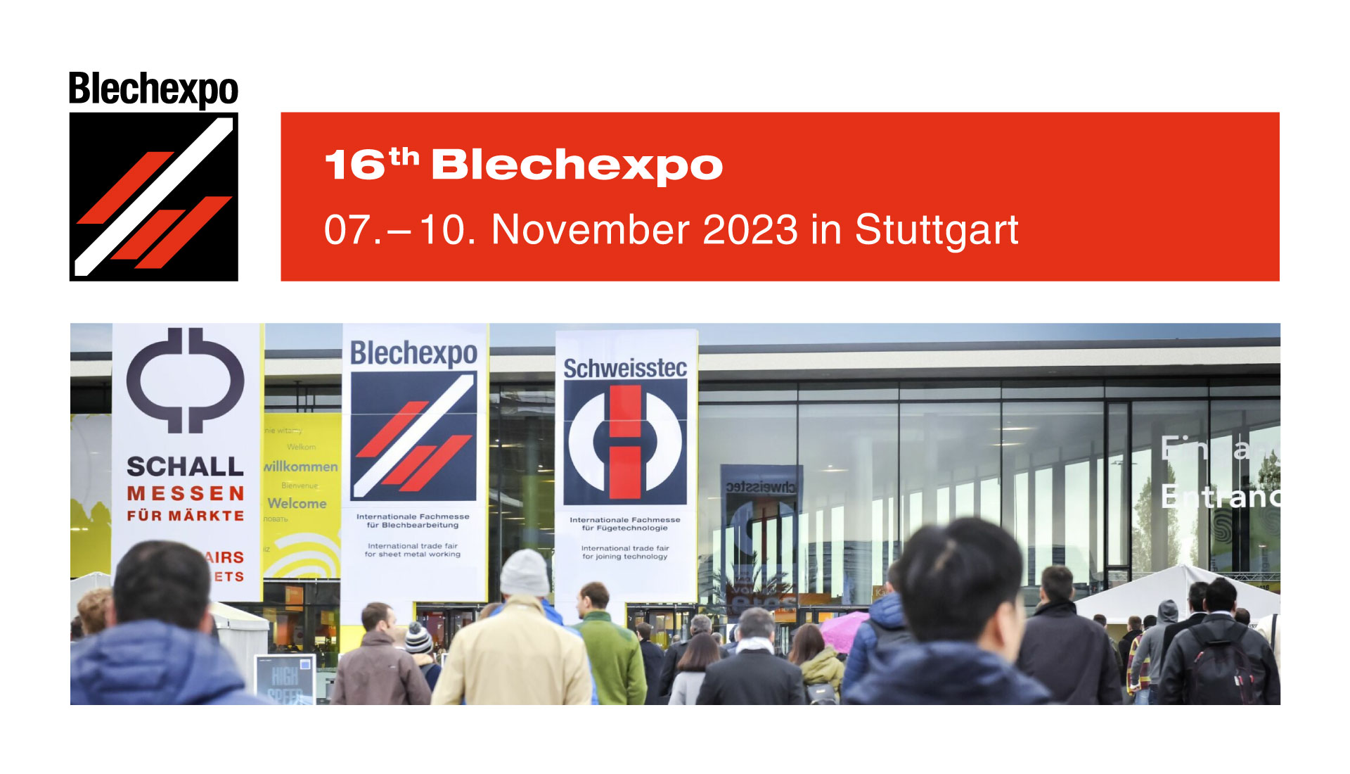 Invitation to BLECHEXPO show Stuttgart